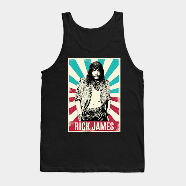 Vintage Retro Rick James Tank Top by Bengkel Band